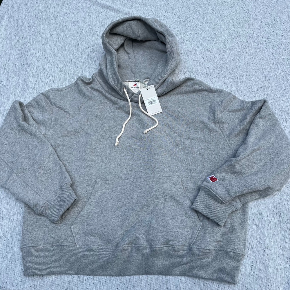 New Balance Made in USA Teddy Santis Seasonal Hoodie Gray WT51547 Womens L NWT